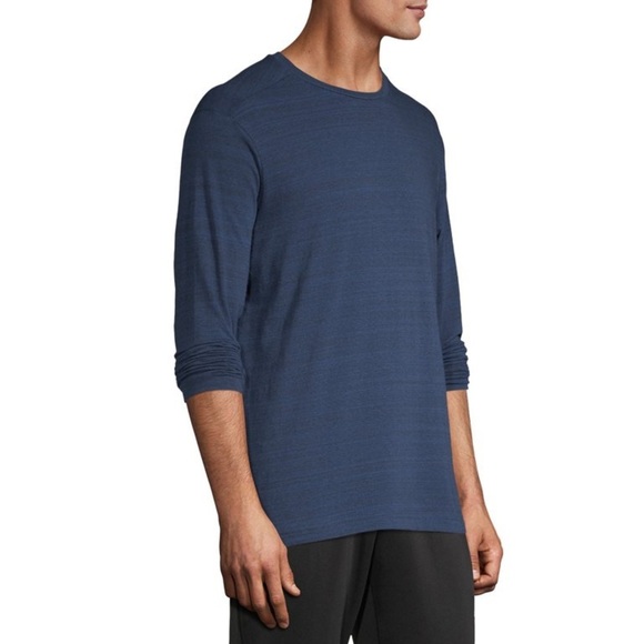 Athletic Works Performance Long Sleeve Tee Size XL (46/48) BLUE COVE HEATHER - Picture 5 of 5